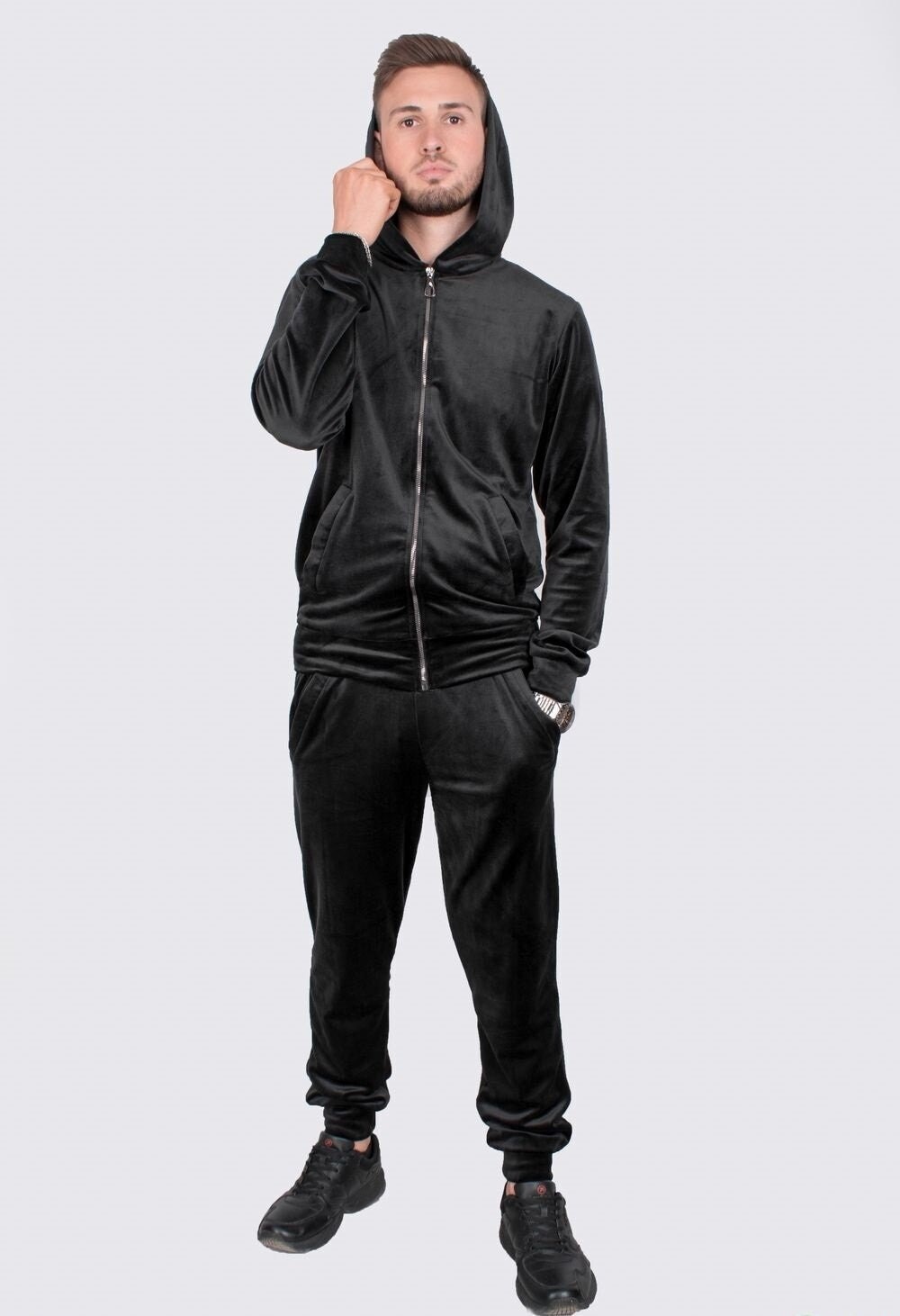 Herren Velour Trainingsanzug, Lässig Weicher, Hochwertiger Anzug, Viele Farben, Streetwear, Outfit Für Zu Hause Und Fuß, Loungewear, Geschenk Männer von ZMwear