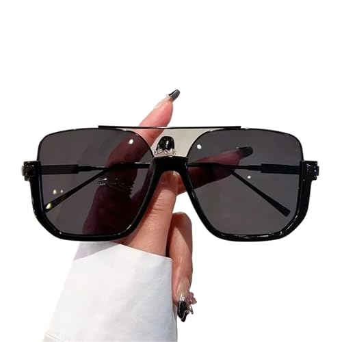 ZNJAMN Sonnenbrille Retro Pilot Metall Sonnenbrille Frauen Square Shades Beliebte FüR Fahren(Color2) von ZNJAMN