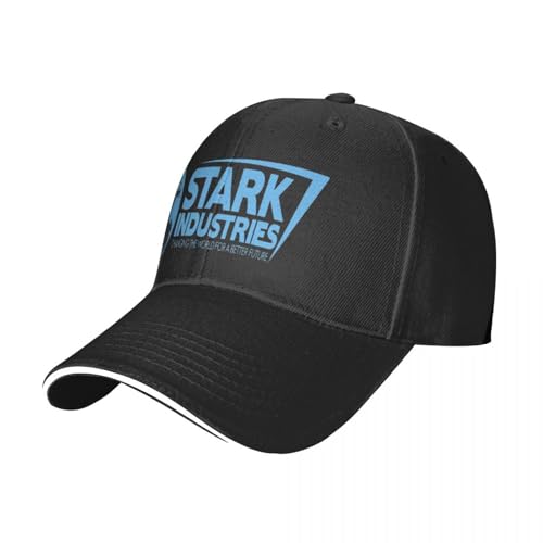 ZNODXFIV Classic Stark Industries Logo 3224 Männer Kappe Frauen Hut Kappen Frauen Mütze Mann Sommer Mützen für Männer Sommer 2024 Mann Hut Baseball Cap cool von ZNODXFIV