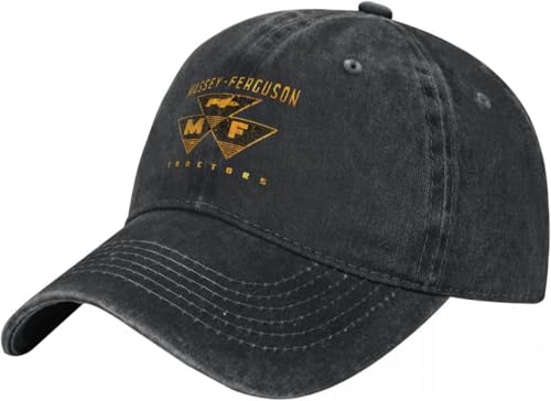 ZNODXFIV Unisex Hut Sport Casual Baseballkappe Damen Landwirtschaftlicher Traktor Logo Baseballkappe Massey Ferguson Logo Hop Papa Hüte Jagd- und Campingmützen Mode von ZNODXFIV