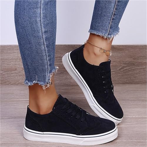 Frauen Casual Schuhe Frühjahr und Sommer, Frauen Mode Turnschuhe, rutschfeste Gehschuhe Bequeme Laufschuhe(Black,42) von ZNSUVCUT