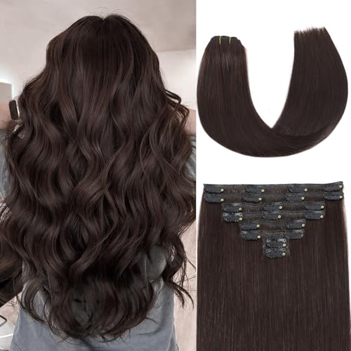 ZNXDJXE Clip-in-Haarverlängerung, Echthaar, unsichtbar, nahtlos, Remy-Echthaar, Clip-in-Extensions für Damen, 66 cm, 130 g, 8 Stück pro Set mit doppelten Tressen ZNXDJXE Clip-in-Haarverlängerung, Echthaar, unsichtbar, nahtlos, Remy-Echthaar, Clip-in-Extensions für Damen, 66 cm, 130 g, 8 Stück pro Set mit doppelten Tressen von ZNXDJXE