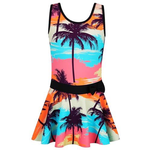 ZNYUNE Mädchen Einteiler uv Badebekleidung uv Kleidung Kinder bade Shirt mädchen S430 CocoTree 164/170 von ZNYUNE