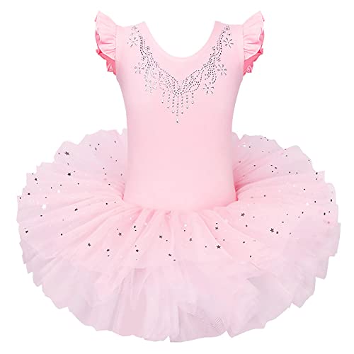 ZNYUNE Mädchen Kinder Ballett Tanz Kleid Klassik Ballettanzug 184 Peach L von ZNYUNE