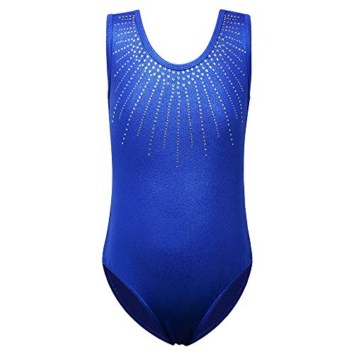 ZNYUNE Mädchen Kinder Turnbody Ärmellos Turnanzug Gymnastik Trikot Gymnastikanzug 199 Royalblue 12A von ZNYUNE