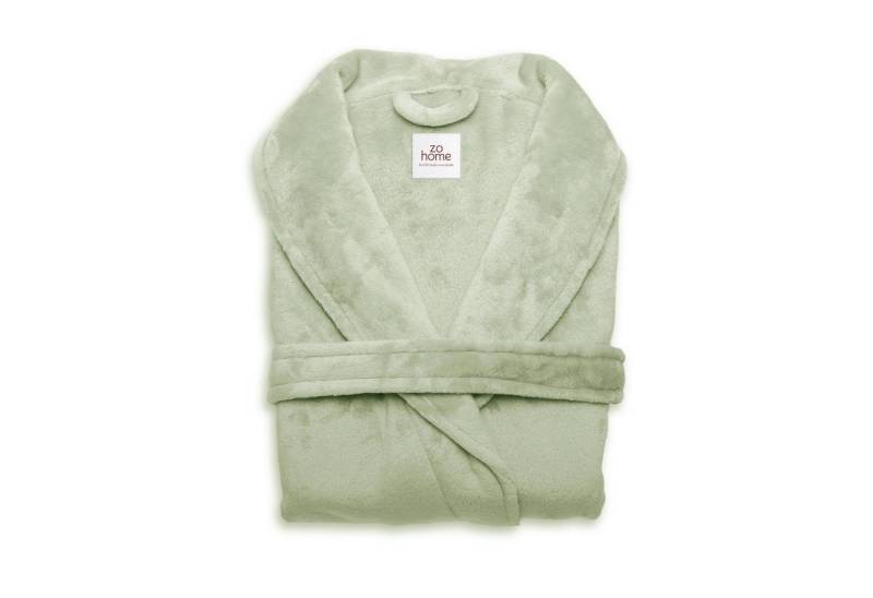 ZO HOME Bademantel Cara Bademantel Lang L Foam Green Bademantel L Foam-Green Uni, Bademantel Morgenmantel ZO HOME Bademantel Cara Bademantel Lang L Foam Green Bademantel L Foam-Green Uni, Bademantel Morgenmantel von ZO HOME
