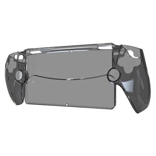 ZOANCC Transparentes Gehäuse für Sony Playstation Portal, Schutzhülle für Spielkonsole, Schutzhülle Ersatz für die tragbare Hülle (transparent schwarz) von ZOANCC