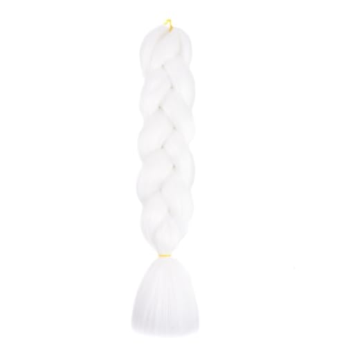 ZOAPDEBCE Menschliches Haar Verlängerungsband, 100G 24-Zoll-Jumbo-Zopf-Häkelhaarverlängerung for Zöpfe, Regenbogen-Flechthaar, vorgedehntes Kunsthaar for Mädchen (1)(60) von ZOAPDEBCE