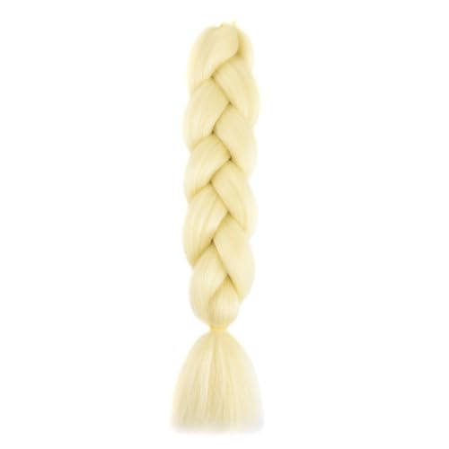 ZOAPDEBCE Menschliches Haar Verlängerungsband, 100G 24-Zoll-Jumbo-Zopf-Häkelhaarverlängerung for Zöpfe, Regenbogen-Flechthaar, vorgedehntes Kunsthaar for Mädchen (1)(613) von ZOAPDEBCE
