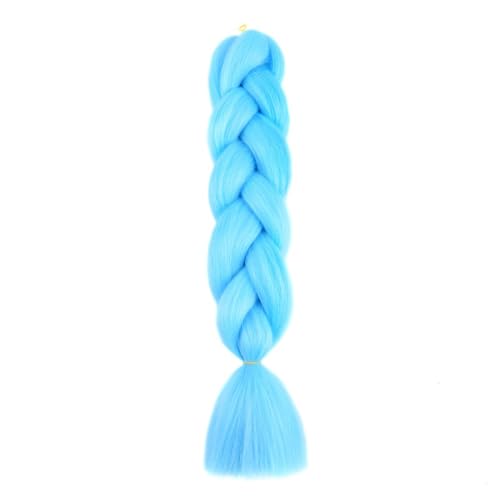 ZOAPDEBCE Menschliches Haar Verlängerungsband, 100G 24-Zoll-Jumbo-Zopf-Häkelhaarverlängerung for Zöpfe, Regenbogen-Flechthaar, vorgedehntes Kunsthaar for Mädchen (1)(A31) von ZOAPDEBCE