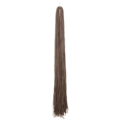 ZOAPDEBCE Menschliches Haar Verlängerungsband, Lange vorgeschlungene Mikro-Zöpfe, 61 cm, synthetische Zöpfe, dünne kleine Box-Zöpfe, gehäkeltes, gedrehtes Haar for Frauen und Mädchen (4)(8) von ZOAPDEBCE