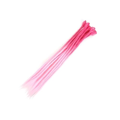 ZOAPDEBCE Menschliches Haar Verlängerungsband, Lockenhaar Naturhäkelhaar Handgemachtes Dreadlockshaar Synthetisches Flechthaar for Frauen und Männer(4)(Z2 8) von ZOAPDEBCE
