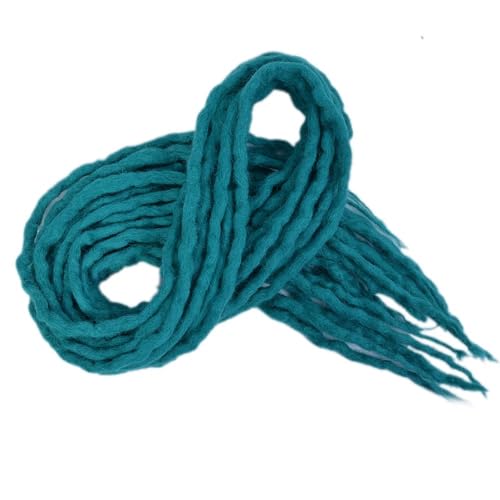 ZOAPDEBCE Menschliches Haar Verlängerungsband, Synthetische Dreadlocks häkeln Zopfhaar 20 Zoll weiche Wolle Locs handgefertigte Flechthaarverlängerung (BD)(BD) von ZOAPDEBCE