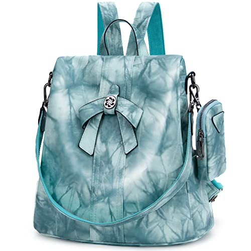 ZOCAI Rucksack Damen Leder Elegant Tasche Anti Diebstahl Daypack Reiserucksack Umhängetaschen Tagesrucksack Rucksäcke Henkeltasche 2 Set von ZOCAI