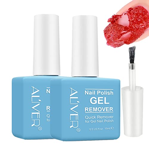 Nagellackentferner (2 StüCk), Professioneller Gel Nagellackentferner, Gel Entferner FüR NäGel, Gel Nail Polish Remover, Abziehen In 3-6 Minuten, Verletzen Sie Ihre NäGel Nicht von ZODENIS