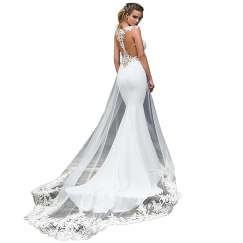 Damen Spitze Hochzeitskleid Meerjungfrau Brautkleid Sexy Durchsichtig Zurück Ärmellose Lang Elegant Appliques Standesamt Brautmode Brautkleider Damen Spitze Hochzeitskleid Meerjungfrau Brautkleid Sexy Durchsichtig Zurück Ärmellose Lang Elegant Appliques Standesamt Brautmode Brautkleider von ZODICK