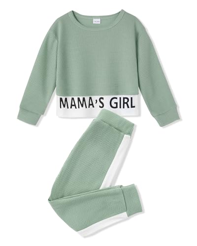 ZOEREA Baby Mädchen Kleidung Langarm Pullover Waffel Sweatshirt Tops + Hosen Set Neugeborene Weiche Kleinkinder Babykleidung Outfits Set ZOEREA Baby Mädchen Kleidung Langarm Pullover Waffel Sweatshirt Tops + Hosen Set Neugeborene Weiche Kleinkinder Babykleidung Outfits Set von ZOEREA