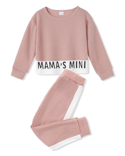 ZOEREA Baby Mädchen Kleidung Langarm Pullover Waffel Sweatshirt Tops + Hosen Set Neugeborene Weiche Kleinkinder Babykleidung Outfits Set ZOEREA Baby Mädchen Kleidung Langarm Pullover Waffel Sweatshirt Tops + Hosen Set Neugeborene Weiche Kleinkinder Babykleidung Outfits Set von ZOEREA
