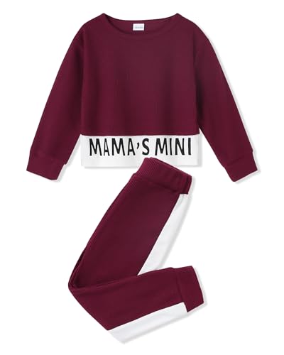 ZOEREA Baby Mädchen Kleidung Langarm Pullover Waffel Sweatshirt Tops + Hosen Set Neugeborene Weiche Kleinkinder Babykleidung Outfits Set ZOEREA Baby Mädchen Kleidung Langarm Pullover Waffel Sweatshirt Tops + Hosen Set Neugeborene Weiche Kleinkinder Babykleidung Outfits Set von ZOEREA