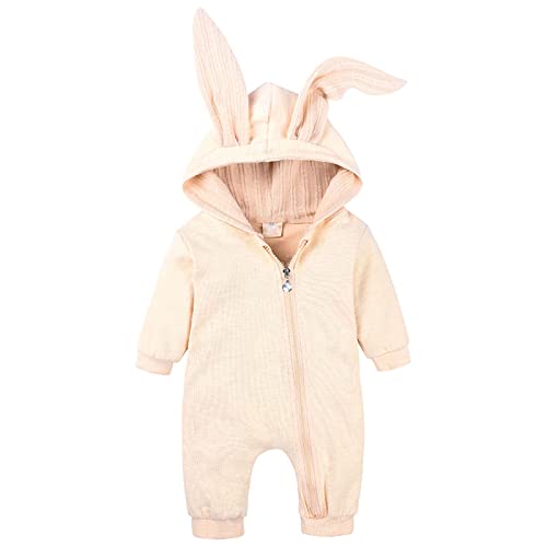 ZOFIS Baby Strampler Baby Overall Strampler Neugeborene MäDchen Langarm Spielanzug Overall Winter WäRmer Schneeanzug FüR Jungen MäDchen Babyjacke 0-6 Monate Weihnachtsoutfit MäDchen von ZOFIS