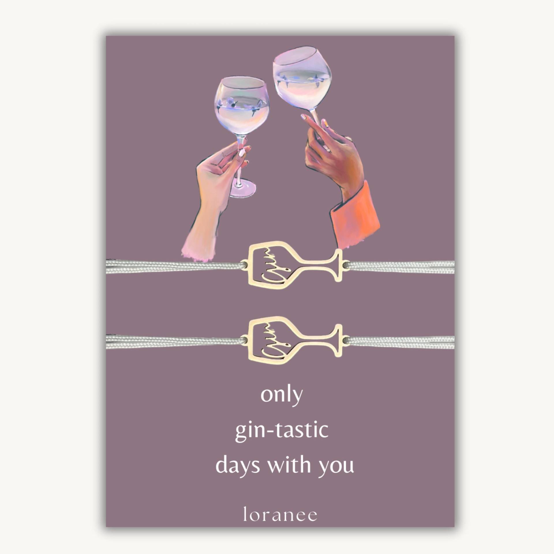 Only Gin-Tastic Days With You | Gin Bracelets Only Gin-Tastic Days With You | Gin Bracelets von ZOLATHEBRAND