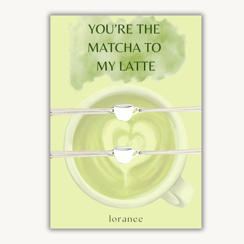 You're The Matcha To My Latte | Matcha Bracelets von ZOLATHEBRAND