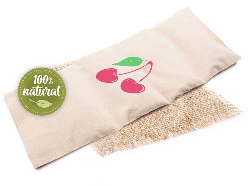 ZOLLNER24 Kirschkernkissen, 20 x 53 cm, 100% Baumwolle, abnehmbarer- und waschbarer Bezug von ZOLLNER24