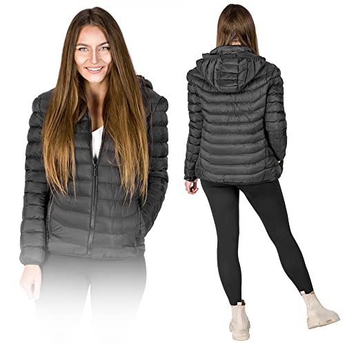ZOLTA Beheizbare Jacke Herren & Damen - Heizjacke aus Nylon mit USB Anschluss - 27 cm langes USB - Kabel - Beheizte jacke - Jacke mit Heizung - 3 Einstellbar Temperatur von ZOLTA