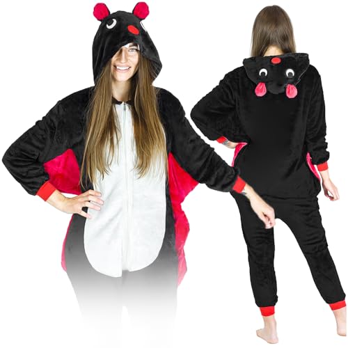 Jumpsuit Onesie für Damen und Herren - Sanft Kuschelig Unisex Pyjama - Warme Schlafanzug - Karneval Kostüm Damen oder Herren - Beliebte und Lustige Tiermotiv - Größe - S - Schläger von ZOLTA