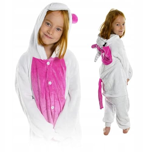 ZOLTA Kinder Kostüme Cosplay Onesie Rosa Einhorn L Größe Jumpsuits Pyjama Mädchen Jungen kostüm Karneval Kostüm von ZOLTA