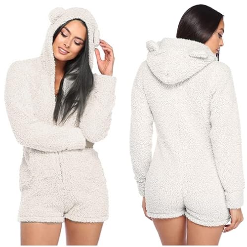 ZOLTA Onesie Damen-Strampler - Warmer und Weicher Tieroverall - Pyjama oder Kostüm für eine Party oder Halloween - Süßer Strampler - Jumpsuit Damen - Kostüm Größe S M L von ZOLTA