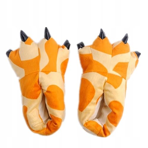 ZOLTA Plüsch Hausschuhe für Damen - Pantoffelnmit Tiere - Flauschige kuschel Slippers - Karneval - Lustige warme Puschen für Winter - Giraffe - 35-40 von ZOLTA