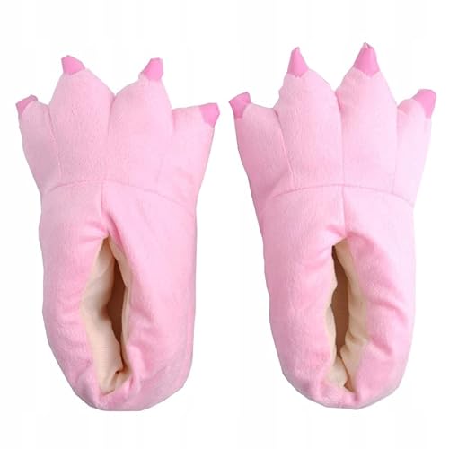 ZOLTA Plüsch Hausschuhe für Damen - Pantoffelnmit Tiere - Flauschige kuschel Slippers - Karneval - Lustige warme Puschen für Winter - Rosa - 35-40 von ZOLTA