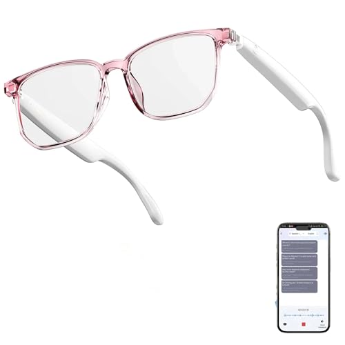 ZOMBIES CAT AI Smart Brille, Bluetooth 5.4 Übersetzungsbrille mit 144 Sprachen & Akzenten, Blaulichtfiltergläser, Multifunktionale Smart Brille für Männer Frauen, Reisen, Meeting Trade Business ZOMBIES CAT AI Smart Brille, Bluetooth 5.4 Übersetzungsbrille mit 144 Sprachen & Akzenten, Blaulichtfiltergläser, Multifunktionale Smart Brille für Männer Frauen, Reisen, Meeting Trade Business von ZOMBIES CAT