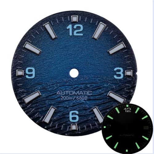 ZONABSQQ 28,5 mm Taucheruhr 3 oder 3,8 Krone Zifferblatt Gesicht for Nh35 Bewegung x007 Mods mit C3 Luminous(1) von ZONABSQQ