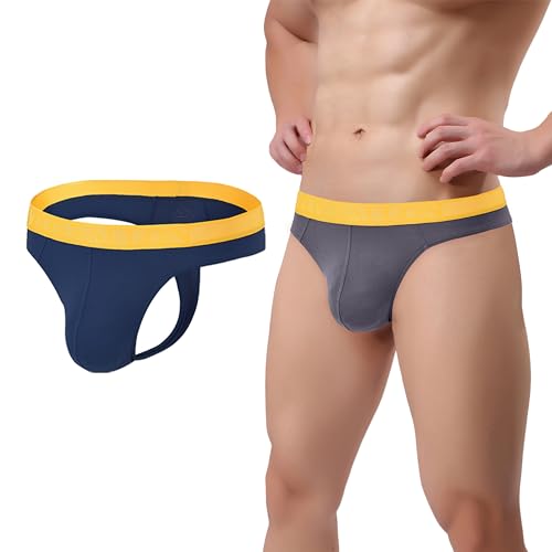 ZONBAILON Herren-Stringtanga, Unterwäsche, sexy Herren-String, Po-Flaunting-Zange, Unterwäsche mit T-Rücken, 2er-Pack: Marineblau + Grün, Large ZONBAILON Herren-Stringtanga, Unterwäsche, sexy Herren-String, Po-Flaunting-Zange, Unterwäsche mit T-Rücken, 2er-Pack: Marineblau + Grün, Large von ZONBAILON