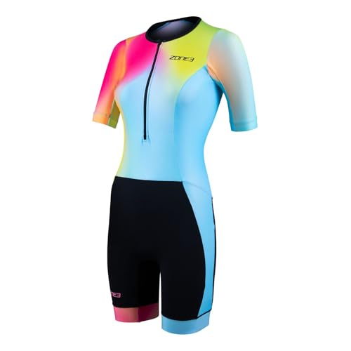 ZONE3 Damen Activate+ Kurzarm Trisuit aus 100% recyceltem Performance-Material von ZONE3