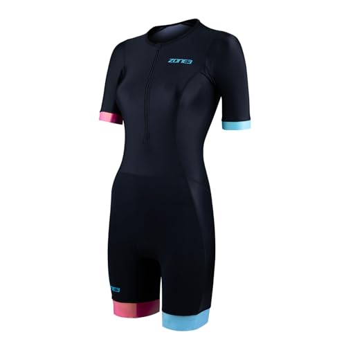 ZONE3 Damen Activate+ Kurzarm Trisuit aus 100% recyceltem Performance-Material von ZONE3