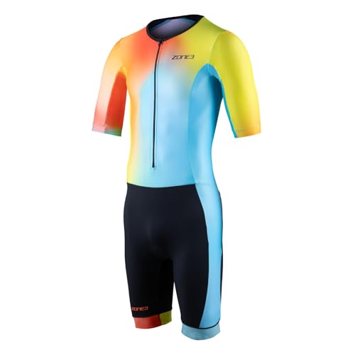 ZONE3 Herren Activate+ Kurzarm Trisuit aus 100% recycelten performance Materialien von ZONE3