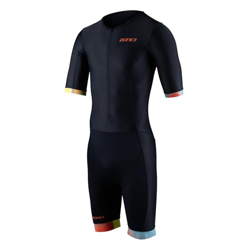 ZONE3 Herren Activate+ Kurzarm Trisuit aus 100% recycelten performance Materialien von ZONE3