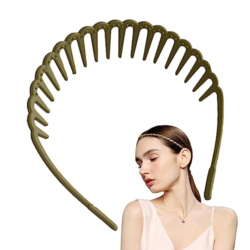 Make-up-Handband - Mädchen Yoga Sport Haarband - ABS-Zahnkamm, Welle, rutschfest, bequem, flexible Stirnbänder für Mädchen, Männer und Frauen Zonewd von ZONEWD