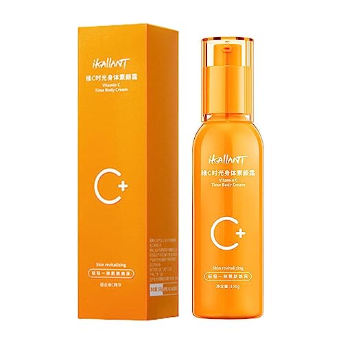 Vitamin-C-Lotion für den Körper,100 ml Vitamin C Time nährende Körpercreme | Langanhaltende Make-up-Körperlotionen für unebenen, trockenen Hautton, tägliche Anwendung für Frauen und Männer Zonewd von ZONEWD