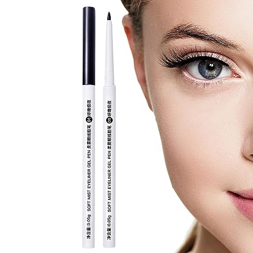 Weicher Eyeliner-Stift - Wasserfester Liner mit feiner Spitze,Schweißfester Eyeliner-Stift, ultrafeiner wasserfester Eyeliner, langlebiger Eyeliner-Stift für verschiedene Make-ups, lässt sich Zonewd von ZONEWD