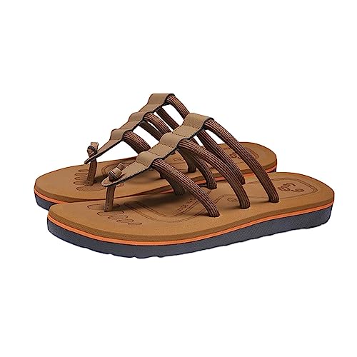 ZONEWD Strandsandalen für Damen, Sommer flache Herren-Badesandalen rutschfest, Lässige Sommer-flache, schnell trocknende Flip-Flops für Herren, rutschfest, für den Strand von ZONEWD