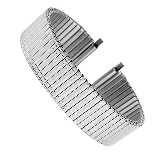 ZONSHJDKR Uhrenarmband Uhrenarmbänder aus Edelstahl 22 mm, praktisch ohne Schnalle, 18 mm, elastisches Uhrenarmband, 20 mm, Metallersatz, 16 mm, Armbanduhrenarmband(A_Silver) von ZONSHJDKR