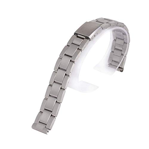 ZONSHJDKR Uhrenarmband Uhrenarmbänder aus Metall for Männer und Frauen, 12 14 16 18 20 22 24 mm, Ersatzarmband aus silbernem Edelstahl mit geradem Ende(A_14mm) von ZONSHJDKR