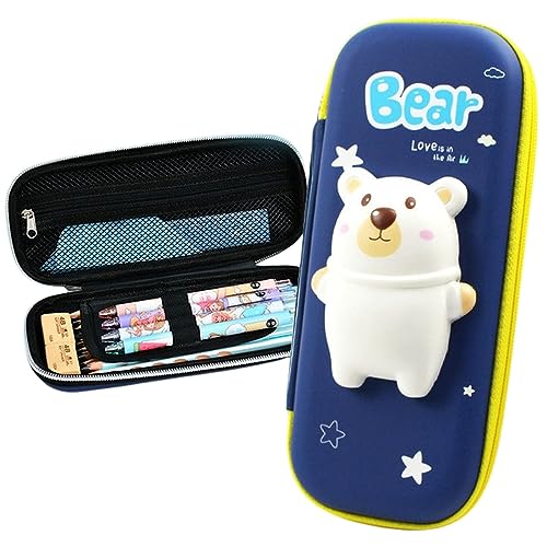 ZONTO Mäppchen Dekompression Niedliche Bleistiftbeutel Cartoon Bleistifttasche Schüler Schreibwarenbox Kinder Bleistift Bag School Supplies Geschenk-Q von ZONTO