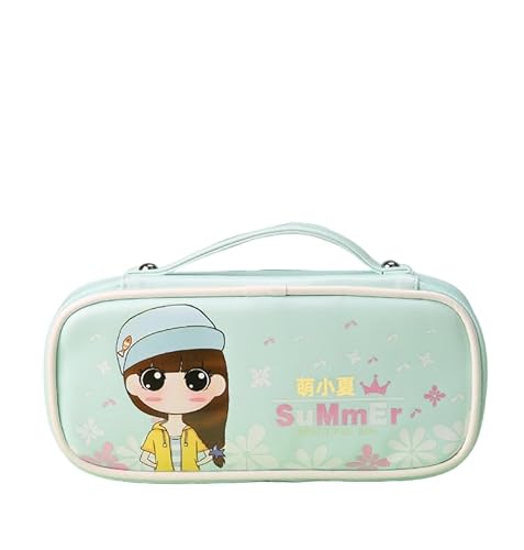 ZONTO Mäppchen Girls Bleistift Bag Grundschule Schülern Briefpapierbox Kinder Süßes Kapazität Bleistift Gehäuse Stickerei Wasserdicht-B von ZONTO