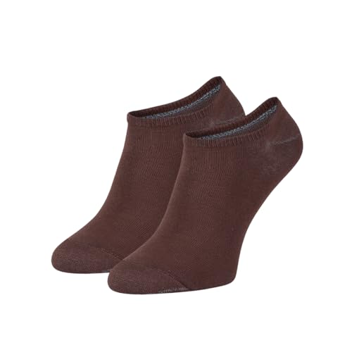 ZOOKSY - Basic Füßlinge Socken (1 Paar) I Sneakersocken für Damen & Herren I Sport Sneaker Socks I Sportsocken aus Baumwolle | Farbe: Dark Chocolate von ZOOKSY