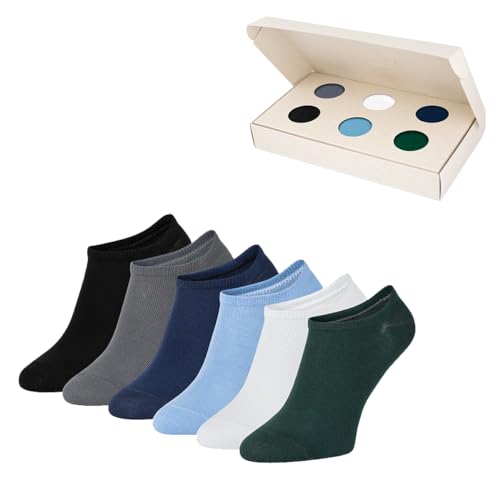 ZOOKSY - Basic Füßlinge Socken (6 Paar) I Sneakersocken für Damen & Herren I Sport Sneaker Socks I Sportsocken aus Baumwolle | Farbe: casual box von ZOOKSY